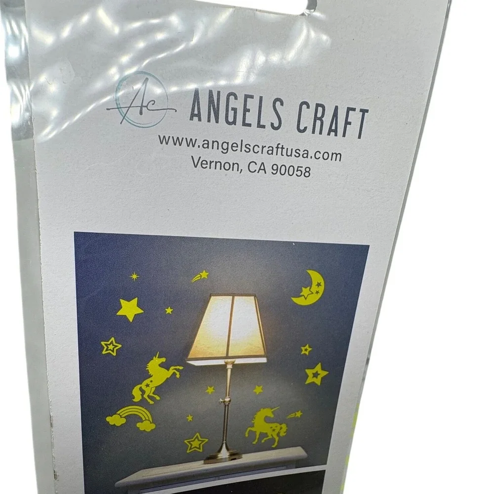 Angels Craft Glow in the Dark Stickers Moon and Stars SF-224 2‎ Pack Celestial